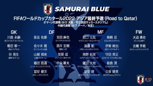 开云真人游戏-日本队12强赛名单：南野领衔古桥在列 柴崎岳回归